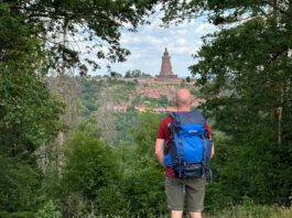 Kyffhäuserweg - Ausblick auf das Kyffhäuser-Denkmal